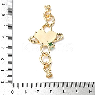 Brass Natural Shell Fold Over Clasps KK-U059-30G-1