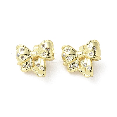 Brass Micro Pave Clear Cubic Zirconia Pendants KK-A236-17G-1