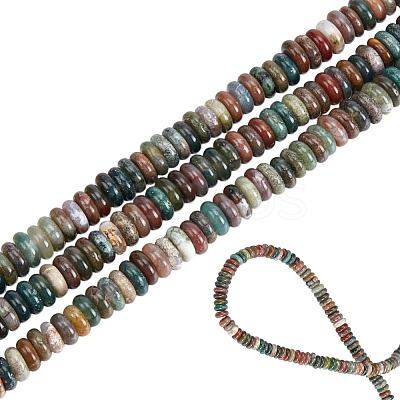 1 Strand Natural Indian Agate Beads Strands G-ME0001-24-1