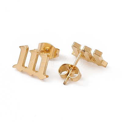 Number Earrings LS-EJEW-F286-01D-G-1