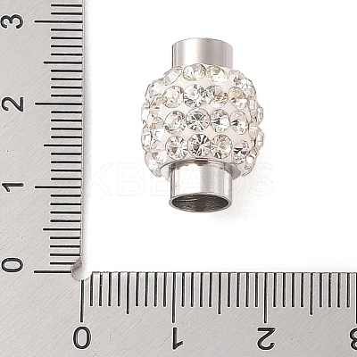 304 Stainless Steel Magnetic Clasps with Glue-in Ends LS-RB-E402-3-1