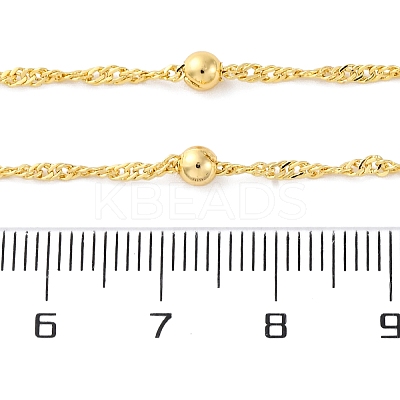 Brass Satellite Chains Necklace for Women LS-NJEW-P265-35G-1