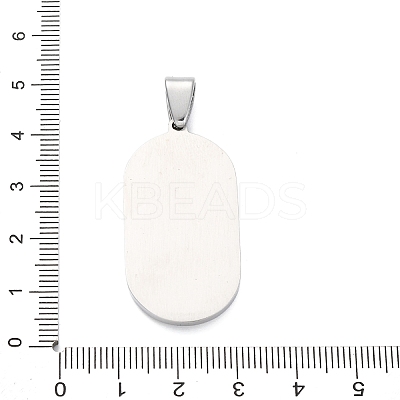 304 Stainless Steel Micro Pave Cubic Zirconia Pendants STAS-U043-25P-1