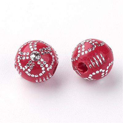 Plating Acrylic Beads PACR-Q113-06-1