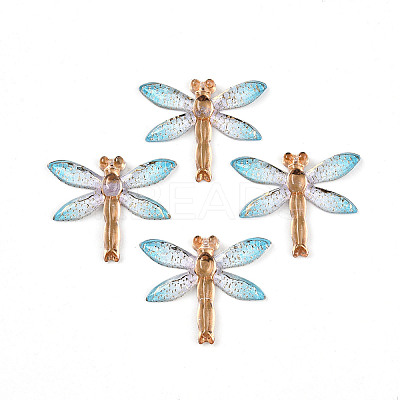 Gradient Color Transparent Resin Pendants LS-RESI-YW0004-05E-1