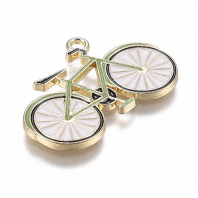 Light Gold Plated Alloy Jewelry Enamel Pendants PALLOY-Z001-29B-1