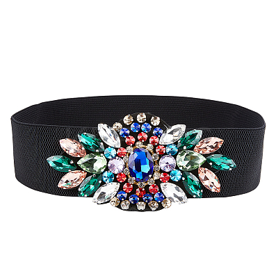Polyester Elastic Chain Belt AJEW-WH0314-138-1