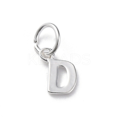925 Sterling Silver Letter Charms LS-STER-C012-01S-D-1