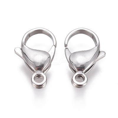 Non-Tarnish 304 Stainless Steel Lobster Claw Clasps LS-STAS-F224-04P-1