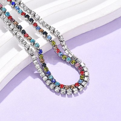 304 Stainless Steel Multi-strand Bracelets BJEW-C103-03P-1