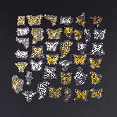 Waterproof Plastic Laser Adhesive Stickers DIY-A030-01-1