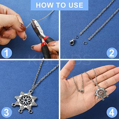 DIY Chain Necklace Bracelet Making Kit DIY-YW0008-25-1