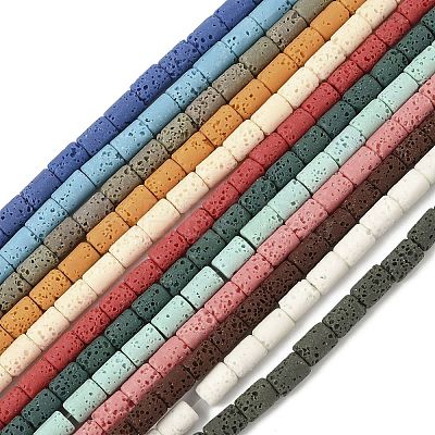 Handmade Porcelain Imitation Lava Rock Beads Strands PORC-P032-04M-1
