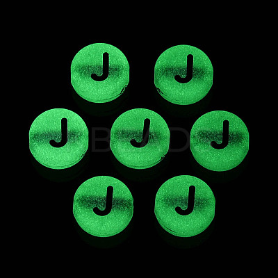 Luminous Frosted Acrylic Beads FACR-T008-02J-1