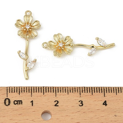 Brass Micro Pave Cubic Zirconia Pendants LS-KK-C107-09B-G-1