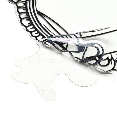 10Pcs 10 Styles Vintage Lace Waterproof PET Stickers Sets LS-DIY-M066-05E-1