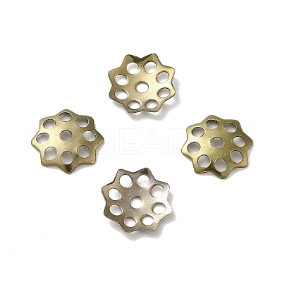 Ion Plating(IP) 304 Stainless Steel Bead Caps STAS-F075-23AB-1