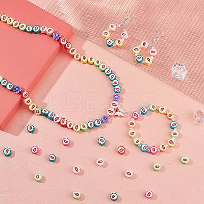 Handmade Polymer Clay Beads Strands CLAY-PH0001-52-1