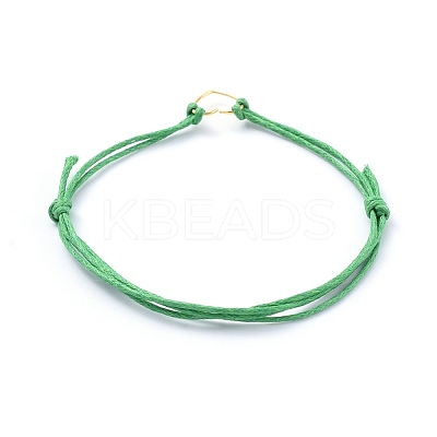 Adjustable Waxed Cotton Cord Bracelets X-BJEW-JB05064-1