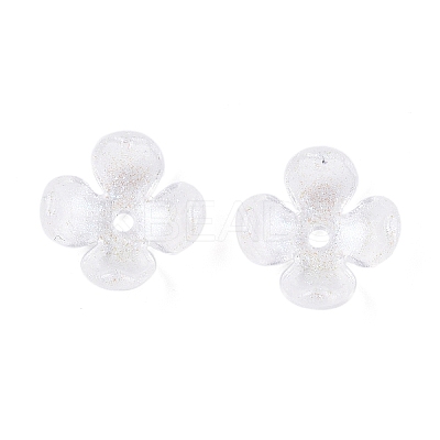 Transparent Acrylic Bead Caps X-OACR-ZX006-20-1