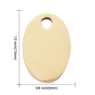 PVD Vacuum Plating 304 Stainless Steel Pendants STAS-I140-21B-G-1