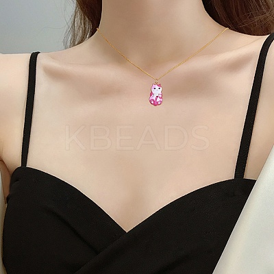 18Pcs 6 Styles Alloy Enamel Pendant Cartoon Little Cat Alloy Printing Pendant DIY Necklace Bracelet Pendant Earring Accessories JX585A-1