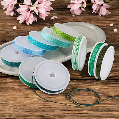 10Pcs 10 Colors Polyester Cord OCOR-TAC0040-01C-1
