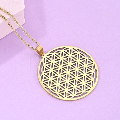 201 Stainless Steel Pendant Necklaces NJEW-S105-JN624-45-2-1
