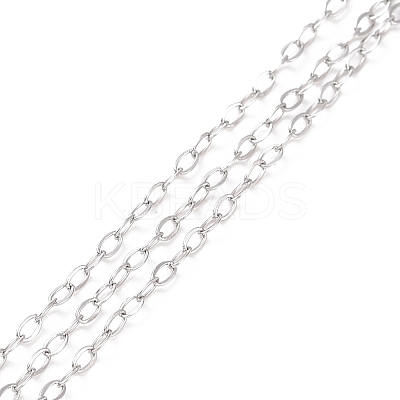 Tarnish Resistant 304 Stainless Steel Cable Chains CHS-C002-03P-1