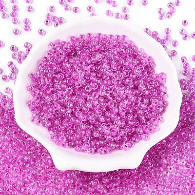 6/0 Transparent Inside Colours Glass Seed Round Beads X1-SEED-N006-004K-1