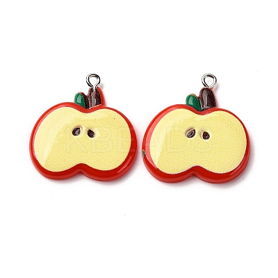 Opaque Resin Pendants RESI-I337-05P-B01-1