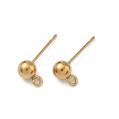 304 Stainless Steel Stud Earring Findings STAS-P448-11B-G-1