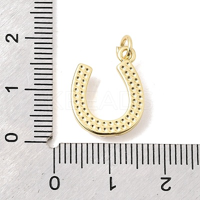 Brass & Plastic Pearl Pendants KK-H267-013G-1