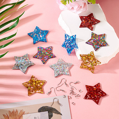 DIY Dangle Earring Making Kit DIY-TA0006-55A-1