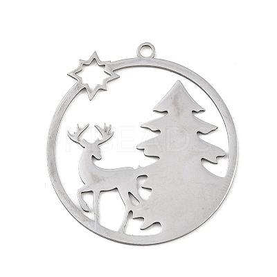 Christmas 201 Stainless Steel Pendants STAS-C156-01U-P-1