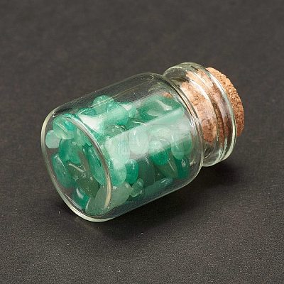 Transparent Glass Wishing Bottle Decoration LS-DJEW-A001-01A-06-1