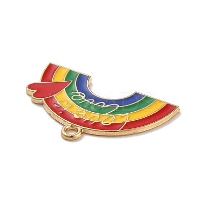 Alloy Enamel Pendants ENAM-A137-07LG-1