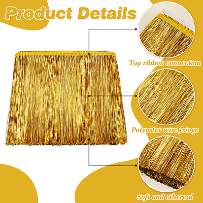 Polyester Tassel Ribbon OCOR-WH0045-38B-1