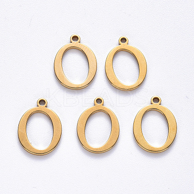 PVD Vacuum Plating 201 Stainless Steel Charms LS-STAS-R105-O-G-1