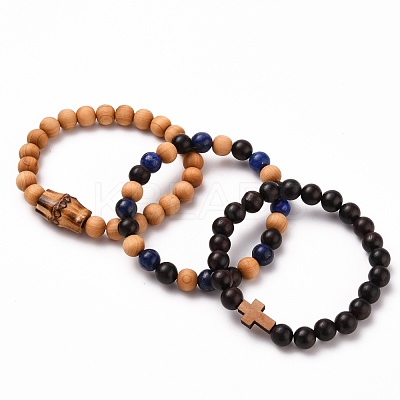 Stretch Bracelets Sets BJEW-JB05662-03-1