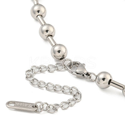Non-Tarnish 304 Stainless Steel Heart Pendant Necklaces for Women NJEW-Z040-03P-1