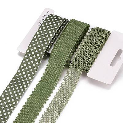 9 Yards 3 Styles Polyester Ribbon SRIB-A014-D02-1