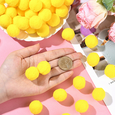 150Pcs Polyester Pom Pom Ball DIY-SC0031-33E-1