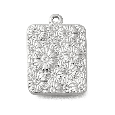 304 Stainless Steel Pendant Rhinestone Settings STAS-D192-05P-1
