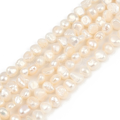 Natural Cultured Freshwater Pearl Beads Strands PEAR-P064-19G-05A-01-1