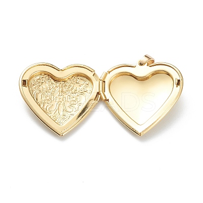 Brass Locket Pendants X-KK-P199-20G-1