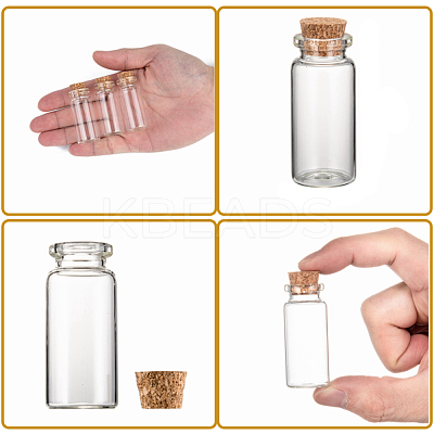 Glass Jar Bead Containers X-CON-Q005-1