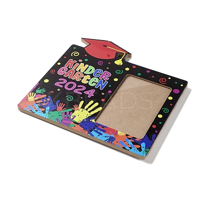 Graduate Theme Wooden Photo Frame AJEW-D069-01C-1
