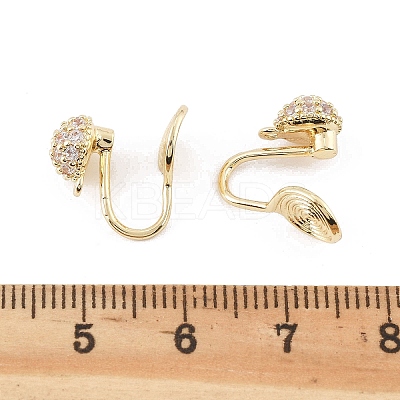 Brass Clip-on Earring Findings KK-K371-27B-G-1