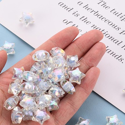 Transparent Acrylic Beads X-TACR-S152-02D-SS2113-1
